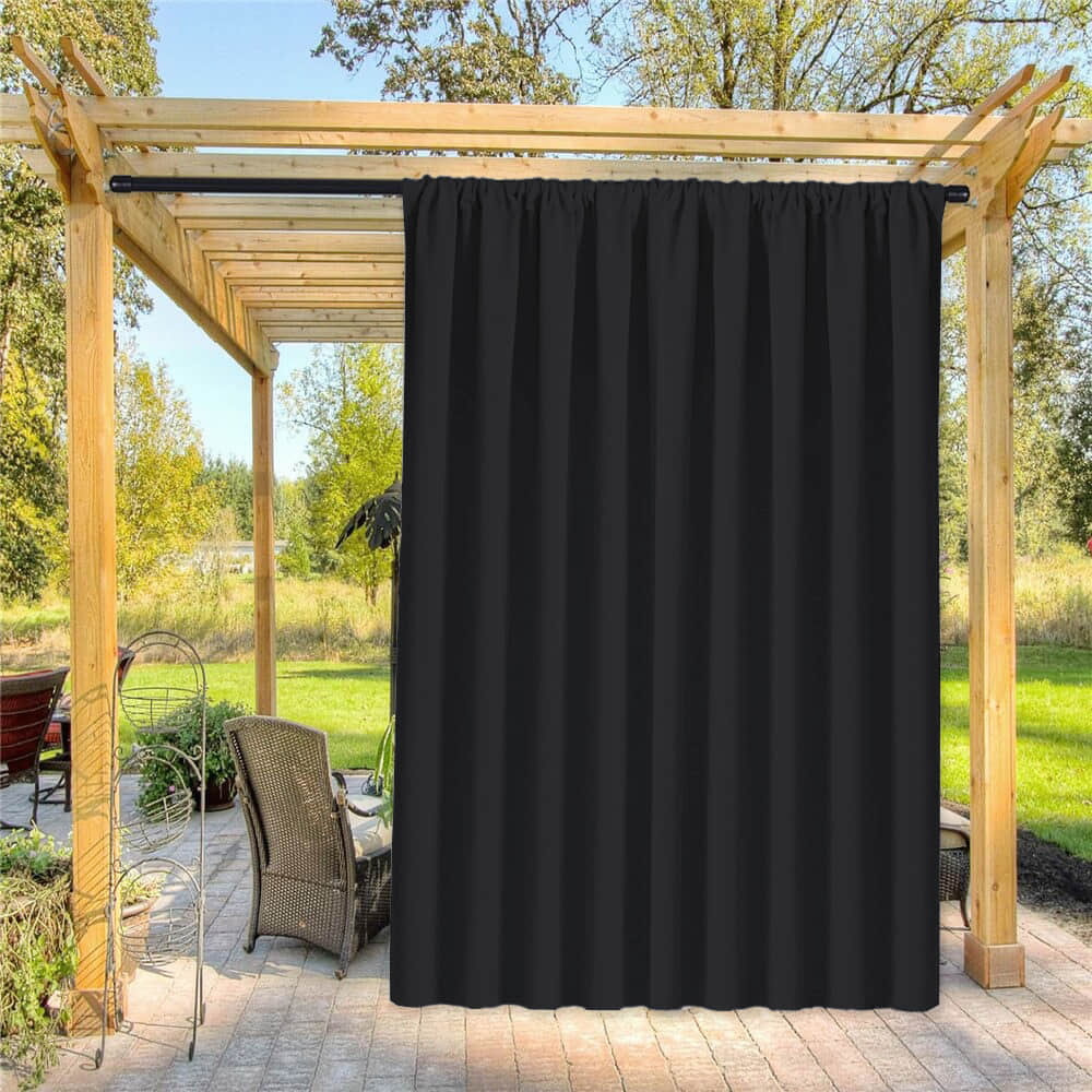 Odaki Rideau Extérieur Noir