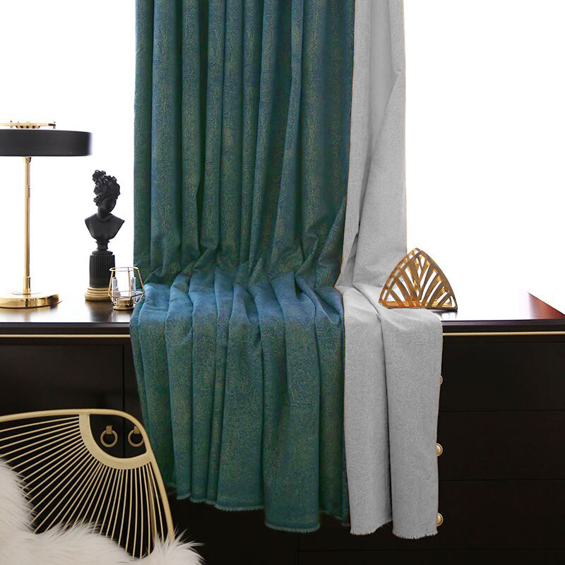 Rideau Occultant Bleu Canard Cork — Édition Signature