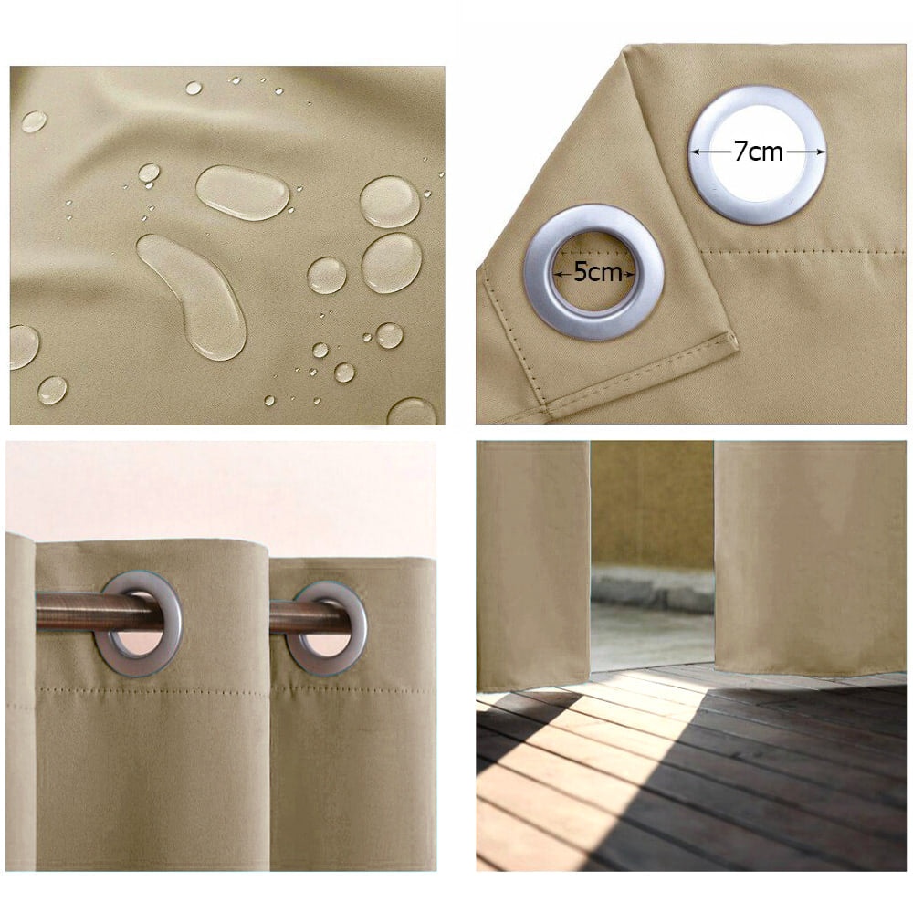 Karom Signature – Rideau pour Véranda Beige