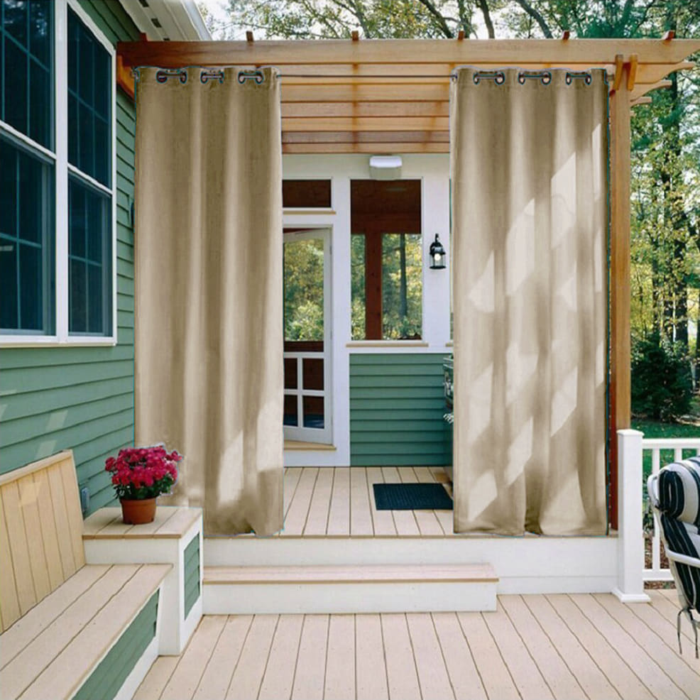 Karom Signature – Rideau pour Véranda Beige