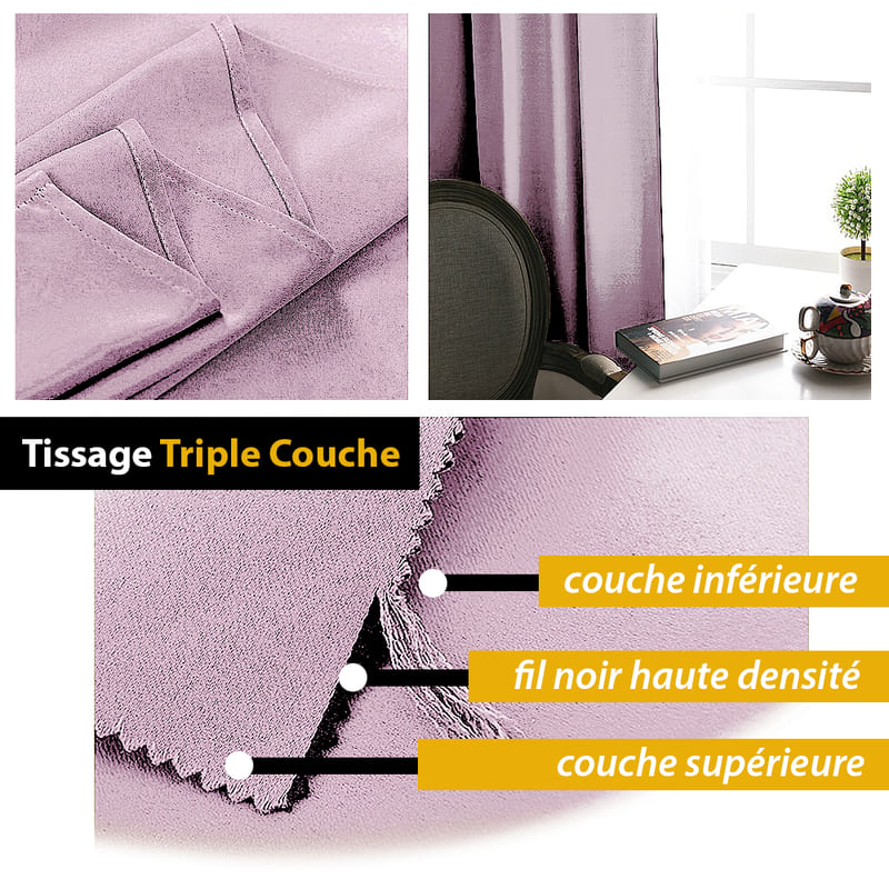 Joy Rideau Occultant Rose Pâle