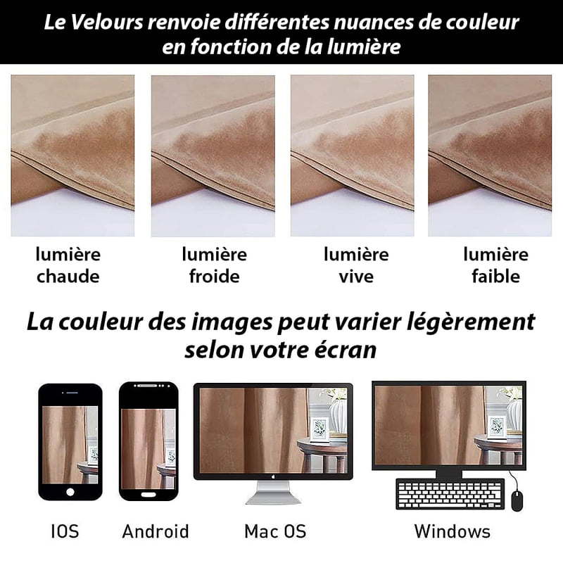 Rideau Thermique Luxe Saumon