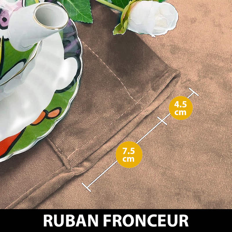 Rideau Thermique Luxe Saumon