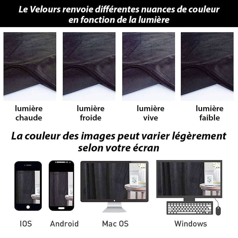 Rideau Thermique Luxe Noir