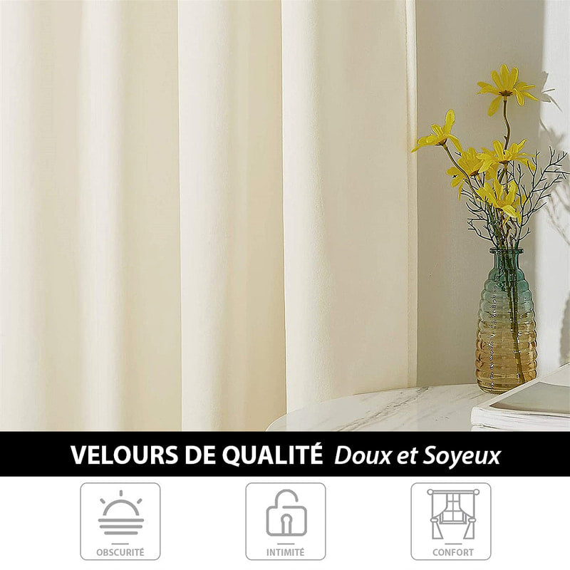 Rideau Isolant Luxe Ivoire