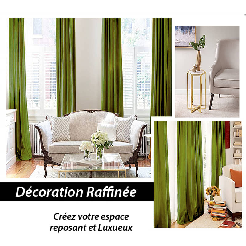 Rideau Thermique Vert Lime Luxe