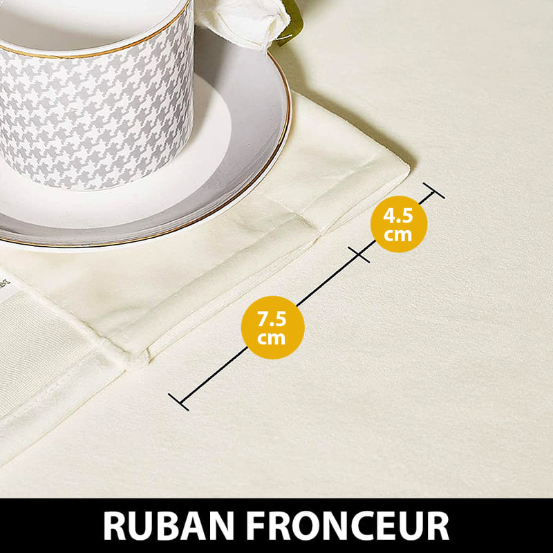 Rideau Isolant Luxe Ivoire