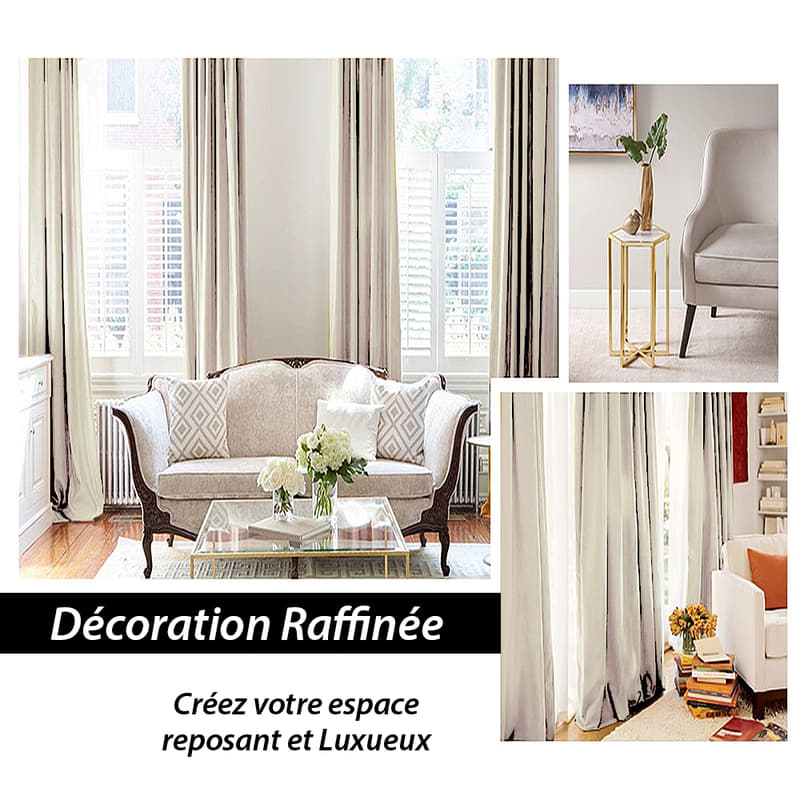 Rideau Isolant Luxe Ivoire