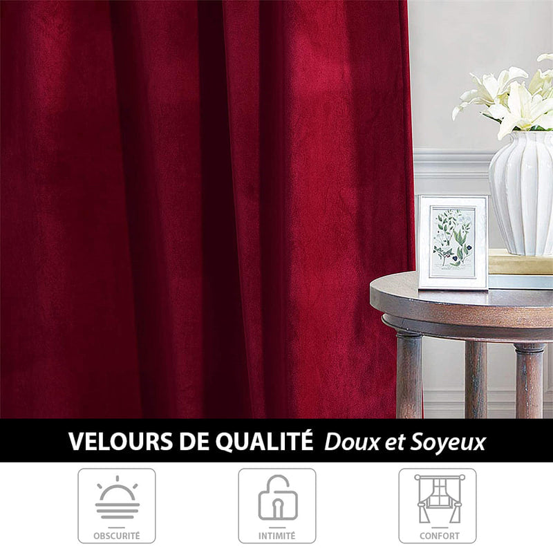 Rideau Anti-Chaleur Luxury Bordeaux – Édition Signature