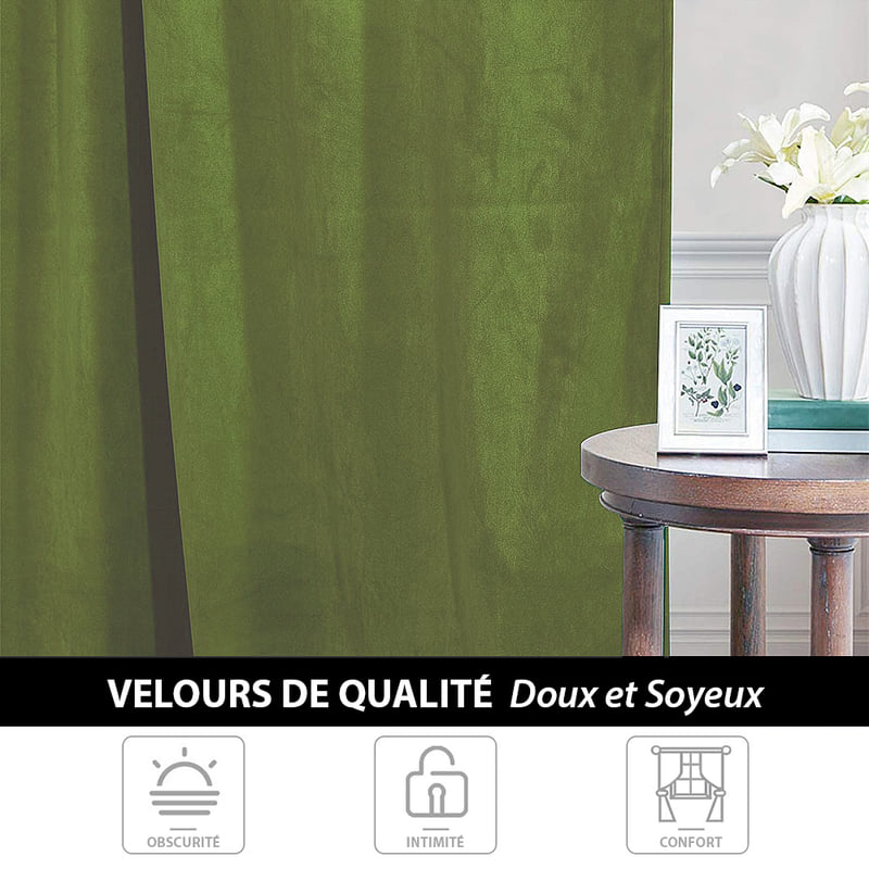 Rideau Thermique Vert Lime Luxe