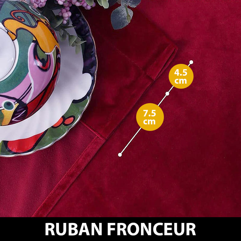 Rideau Anti-Chaleur Luxury Bordeaux – Édition Signature