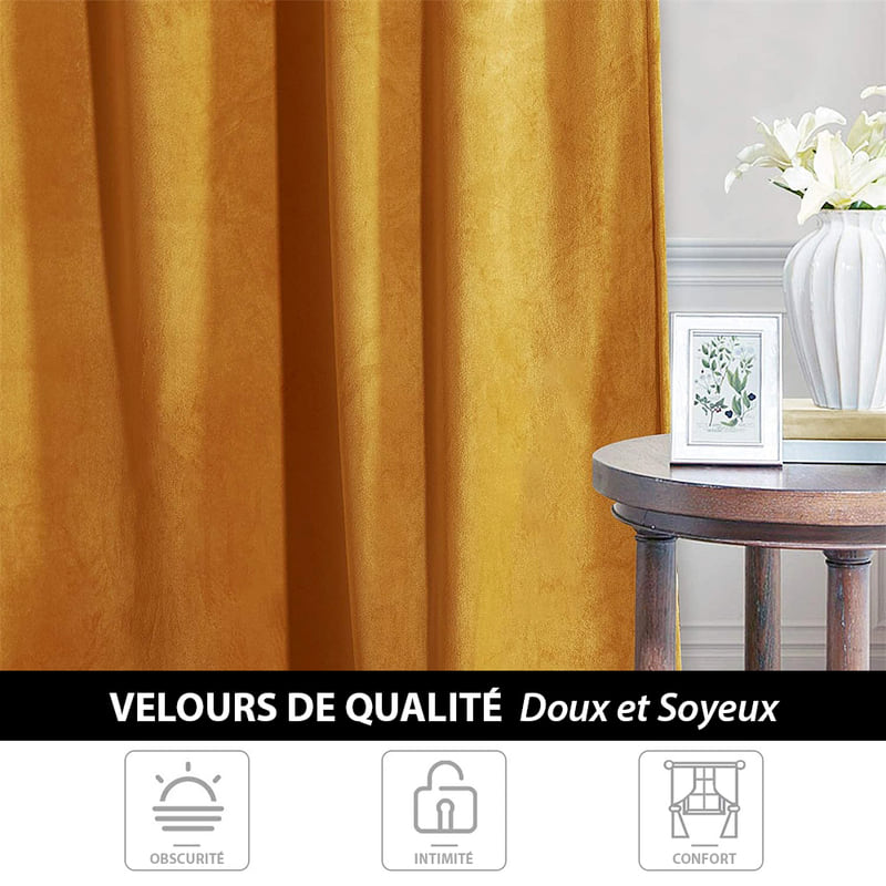 Rideau Thermique Doré — Édition Luxe