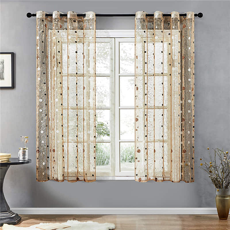 Nids d'Oiseaux – Rideau Voilage Marron