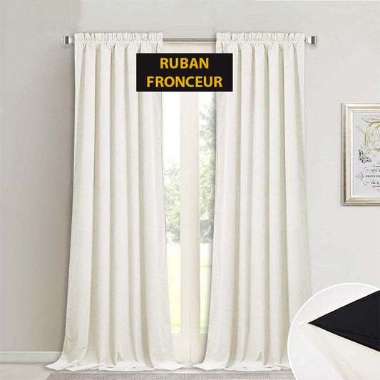 Velvetine Blanc — Rideau Thermique
