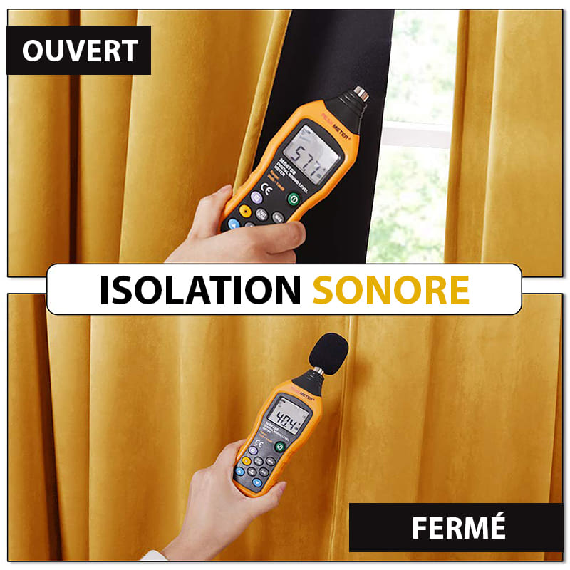 Velvetine Rideau Occultant Jaune Moutarde