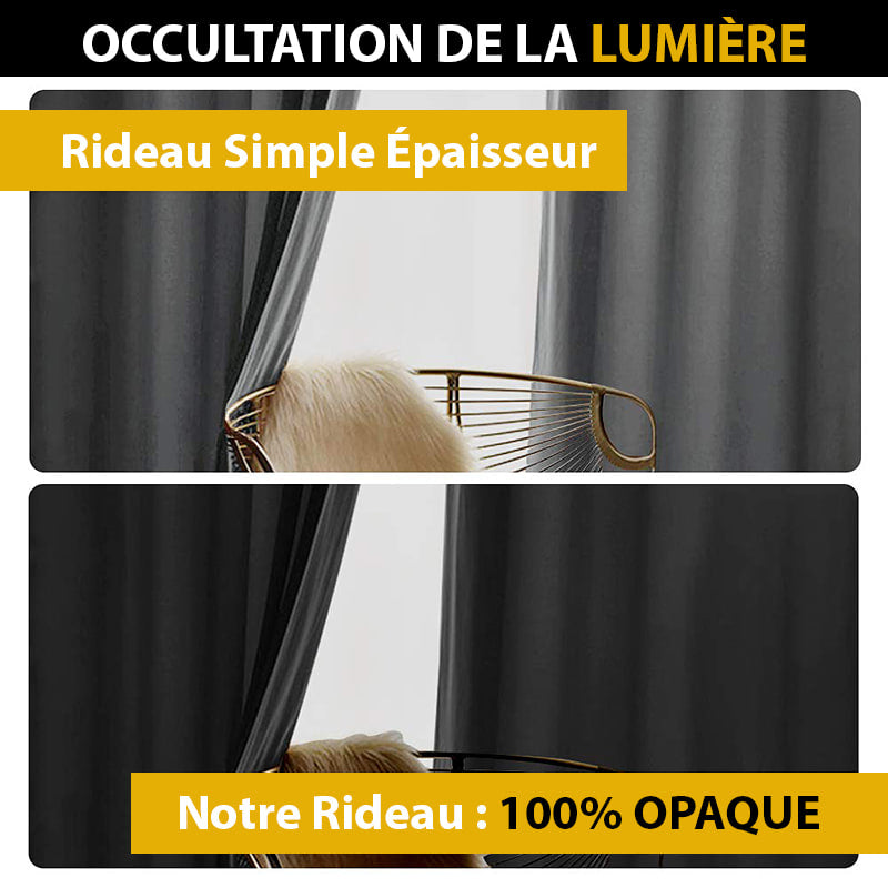 Velvetine: Rideau Occultant Gris Foncé