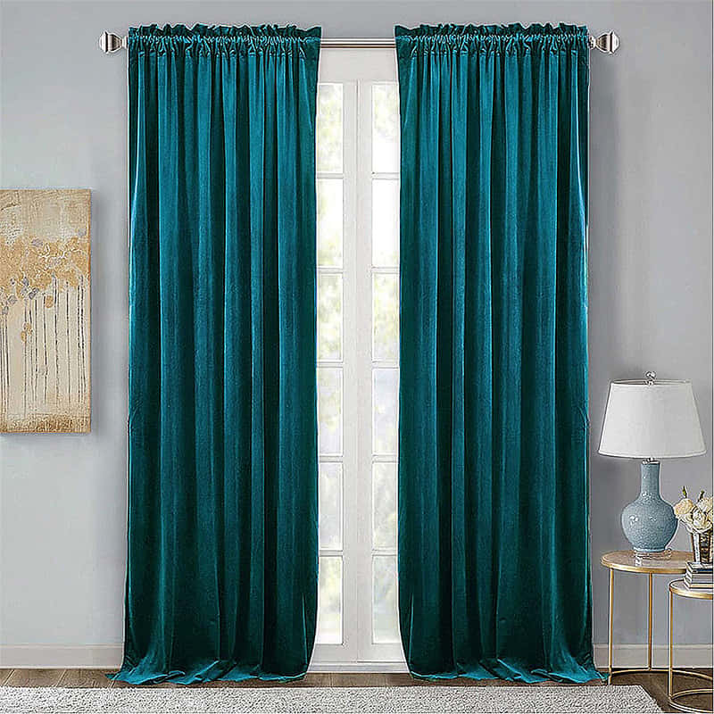 Rideau Thermique Luxe Bleu Canard