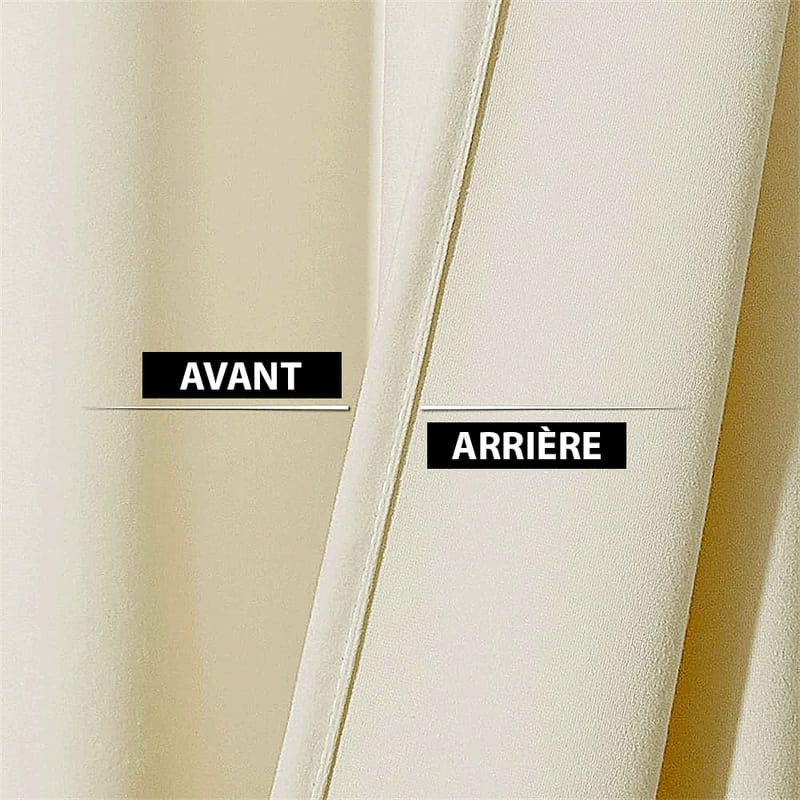 Rideau Isolant Luxe Ivoire