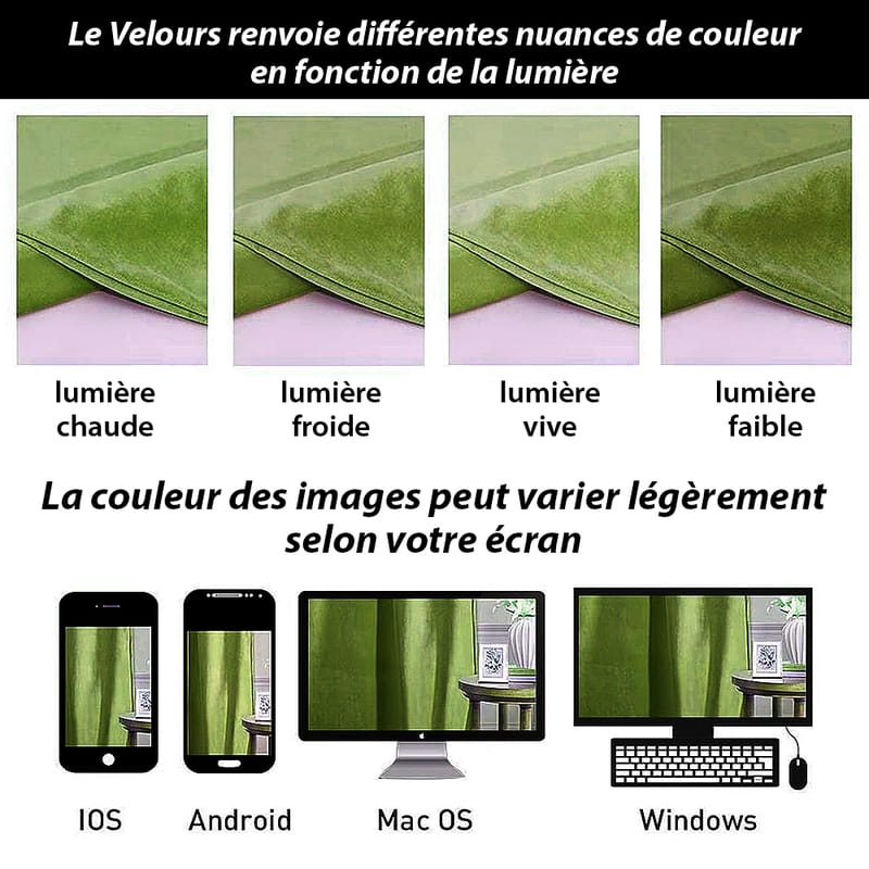 Rideau Thermique Vert Lime Luxe