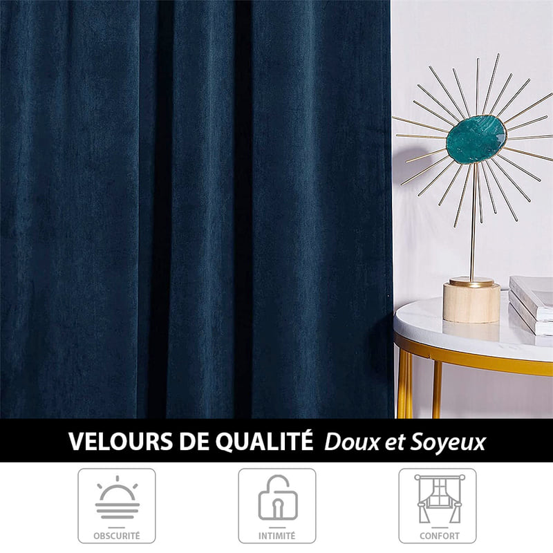 Rideau Luxe Bleu Nuit