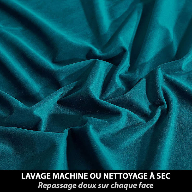 Rideau Thermique Luxe Bleu Canard