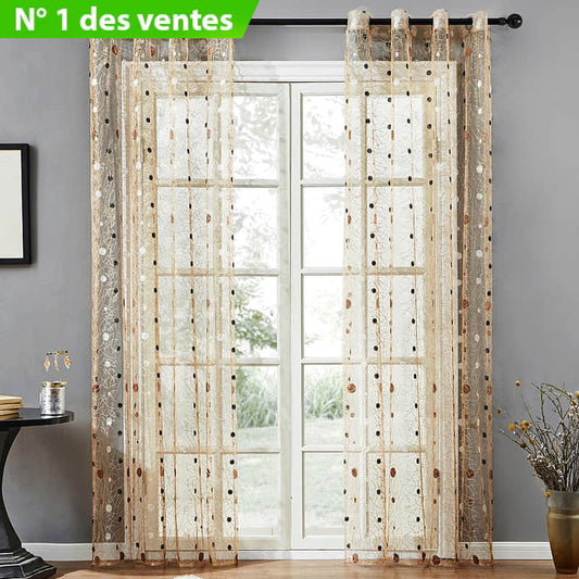 Nids d'Oiseaux – Rideau Voilage Marron