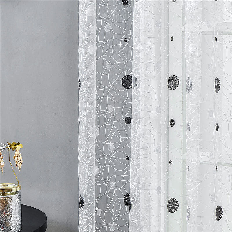 Rideau Voilage Nids d'Oiseaux Blanc - Collection Signature